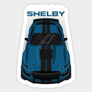 Ford Mustang Shelby GT500 2020-2021 - Ford Performance Blue - Black Stripes Sticker